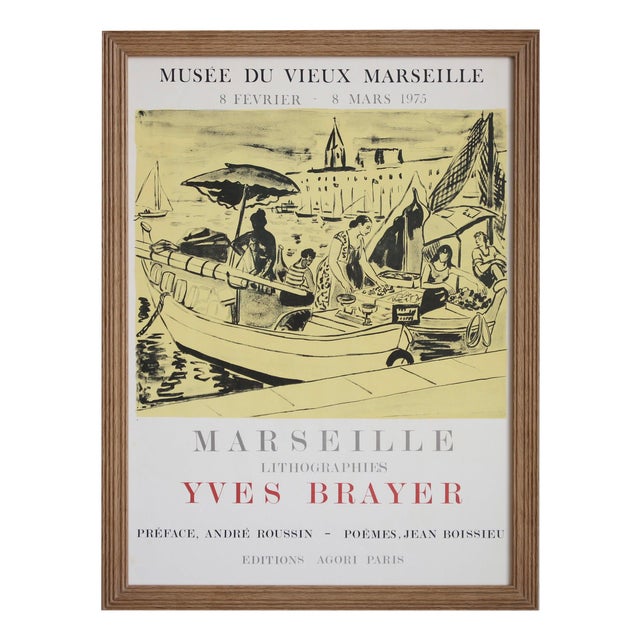 Vintage French Exhibition Poster from Yves Brayer, 1975 For Sale