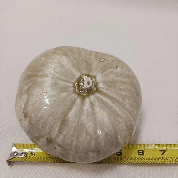 1990s Realistic Ceramic Gourd Ugly Pumpkin Art Glaze Kitsch Decor Thanksgiving Kitchen For Sale - Image 12 of 13