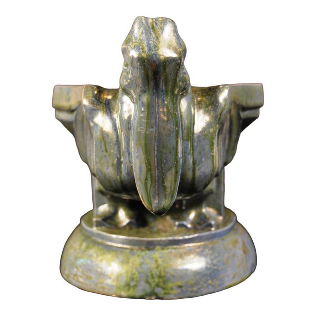 Art Deco Pelican Planter in Bouffioulx Stoneware by Roger Guerin, 1925 For Sale - Image 4 of 17