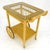 Mint c1960s Mid Century Modern Blond Wicker Serving Table Bar Cart For Sale - Image 14 of 15