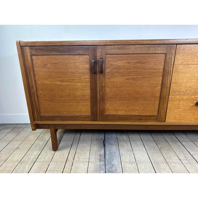 Brown Vintage Scandinavian Teak Sideboard, 1970s For Sale - Image 8 of 11