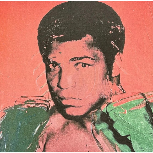 Mid-Century Modern After Andy Warhol, Muhammad Ali Red , 1980s, Lithograph For Sale - Image 3 of 7