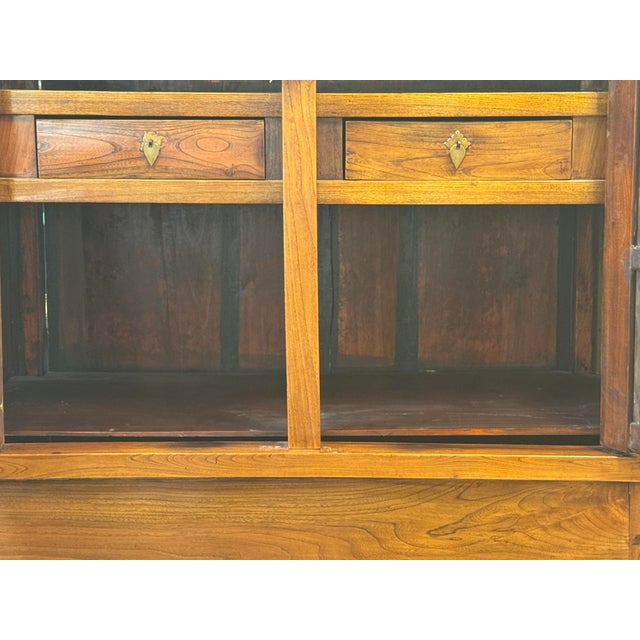Qing Dynasty Elmwood Wedding Cabinet, Antique For Sale - Image 9 of 13