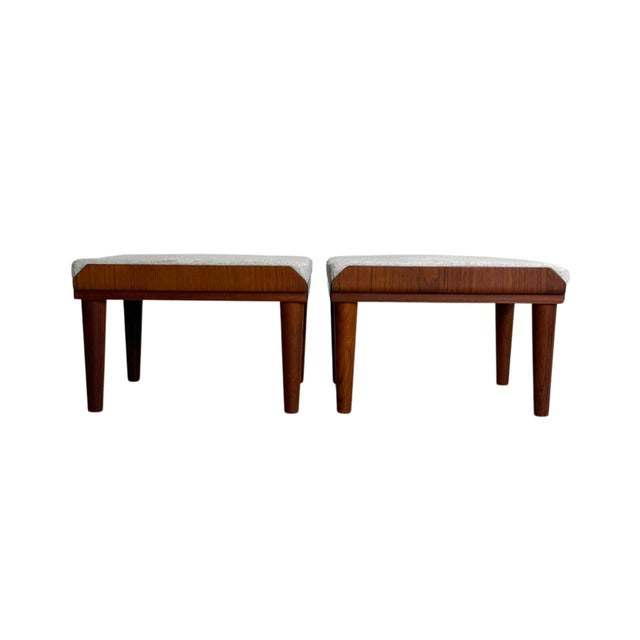 Danish Teak Stools, 1960s, Set of 2 For Sale - Image 10 of 10
