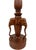 Mid 20th Century Hollywood Regency Thai Hand-Carved Teak Wood Elephant & Lotus Table Lamp Base For Sale - Image 4 of 6