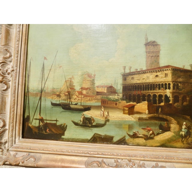 1950s Oil on Canvas Pair of Italian Idyll Scenes Circa 50s - A Pair of 2 For Sale - Image 5 of 16