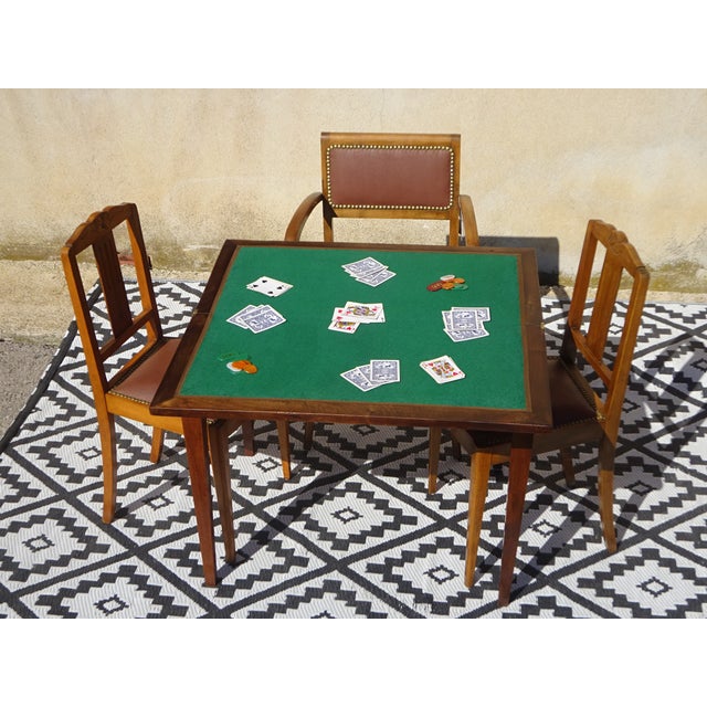 Antique Game Table in Walnut, 1800s For Sale - Image 6 of 18