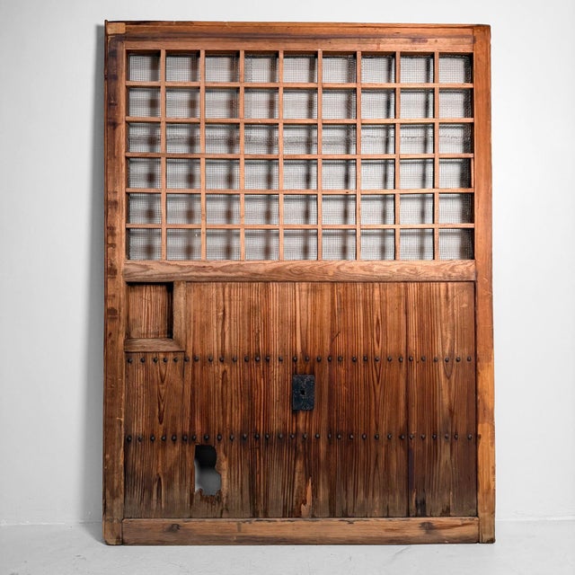 Antique Japanese Wooden Door Wall Panel, 1890s For Sale - Image 17 of 17