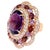 Bochic "Flamenco" Vintage Diamond, Amethyst & Fancy Gem Ring 18K Gold & Silver For Sale - Image 15 of 18