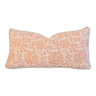 Mariano Fortuny Cimarosa Italian Feather/Down Pillow 23" X 11" For Sale