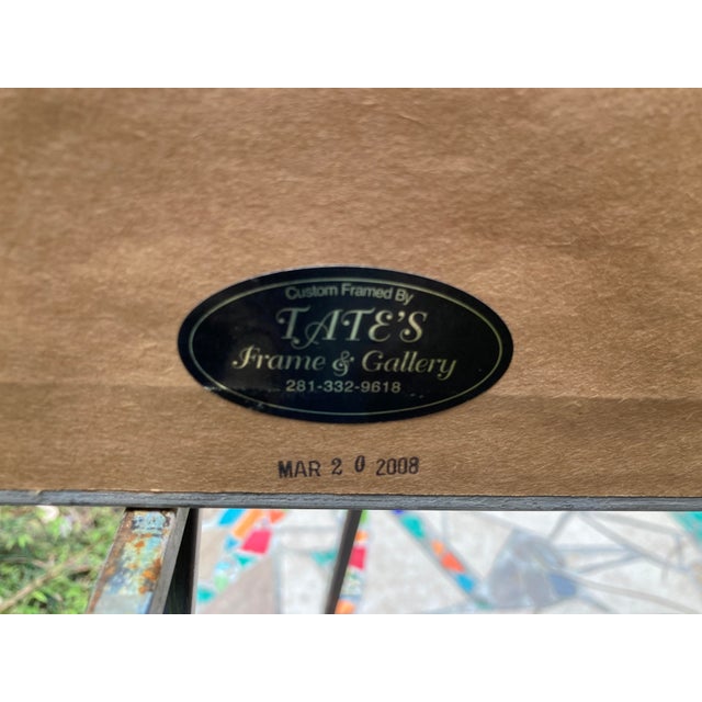 2008 Original Lithograph Limited Edition Botanical Print "Airplane and Stripes" Signed Frink #83/110 For Sale - Image 11 of 13