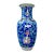 Vintage Hand Painted Enameled Chinese Vase For Sale