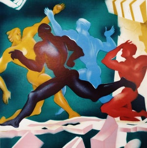 Ernst Neizvestny, Lithograph Screenprint Male Heroic Figures