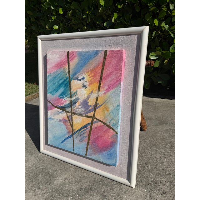 Postmodern Vintage Postmodern Abstract Mixed Media Artwork “Gold on Gold” For Sale - Image 3 of 12