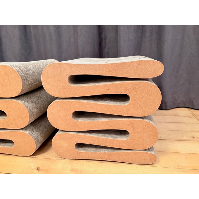1990s Wiggle Stools by Frank Gehry for Vitra, 1990s, Set of 2 For Sale - Image 5 of 17