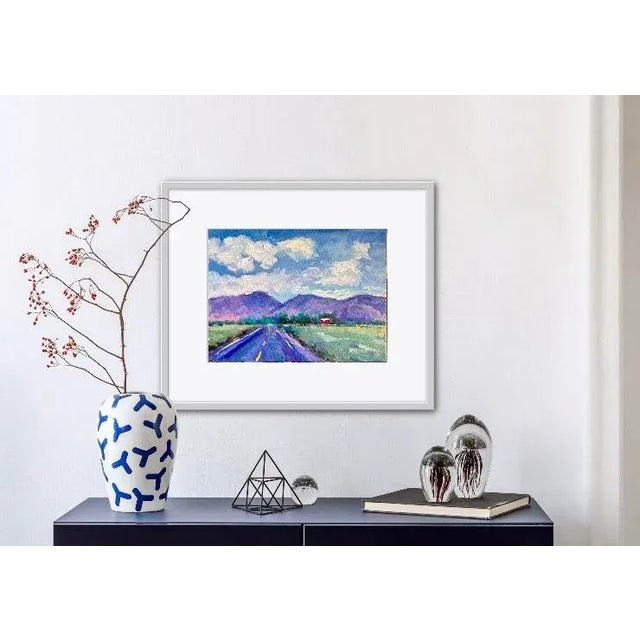 Pembroke Road View of Hidden Valley Hills, Reno NV 16x12 oil on canvas panel Signed Haas Unframed. Frames shown are for...