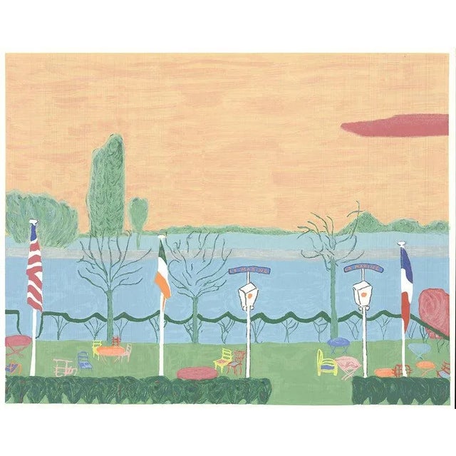 Artist: Jacques Papineau Title: La Marine Year: 1985 Signed: No Medium: Serigraph Paper Size: 23 x 28.75 inches ( 58.42 x...