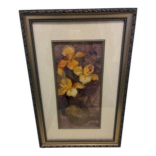 Albena Hristnova Floral Wall Art – Framed Print on Wood – Sonoma For Sale