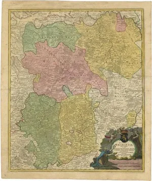 Antique Map of Vlaams-Brabant by Homann Heirs, 1720