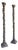 Giacometti Style 19” Cast Bronze Candlesticks, a Pair For Sale