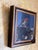 Contemporary Night Rider by Shawn Sullivan | Oil on panel Bird perched on a motorcycle in a framed setting. For Sale - Image 3 of 3