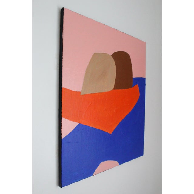 Bring dynamism and elegance to your interior with this modern abstract painting, hand-painted and characterized by bold,...
