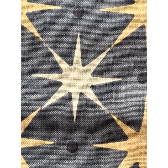 The House of Scalamandre Scalamandre Hn 000542023 Star Power Charcoal Fabric 6 Yards For Sale - Image 4 of 6