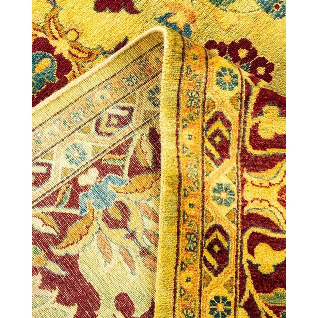 Mogul, One-of-a-Kind Hand-Knotted Area Rug in Green, 8' 1" x 9' 10" For Sale In New York - Image 6 of 8
