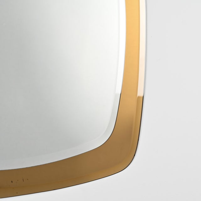 Square Smoked Glass Mirror from VeArt, Italy, 1970s For Sale - Image 6 of 8