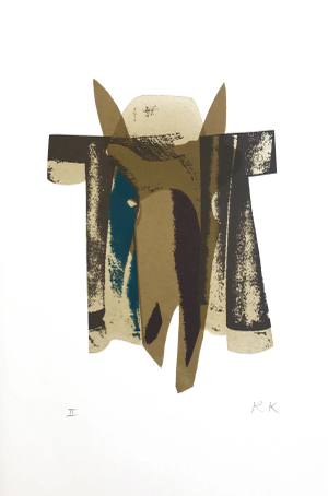 Ronald King Screenprint the Knight’s Horse Signed & Numbered 1978