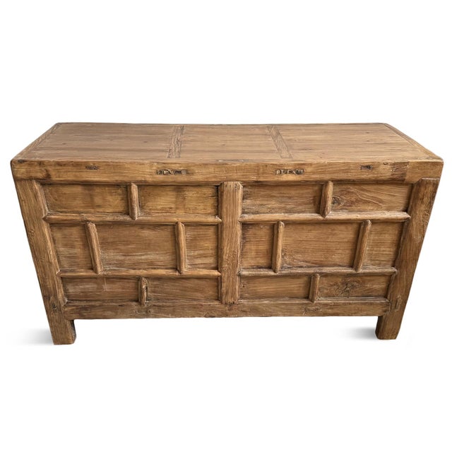 Antique Brick Elm Sideboard For Sale - Image 10 of 10