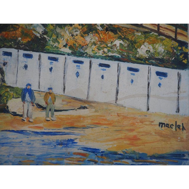 Elisée Maclet, La Pointe du Mourillon in Toulon, Original Oil on Canvas For Sale - Image 7 of 9