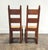 Wood High Back Belgian Oak and Rush Dining Chairs Circa 1960 For Sale - Image 7 of 10