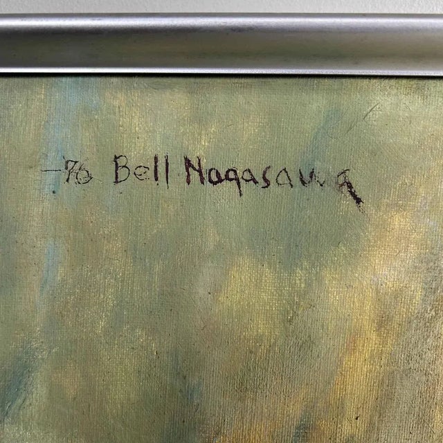 Modern Bell Nagasawa, Still Life, 1976, Oil on Canvas For Sale - Image 3 of 7