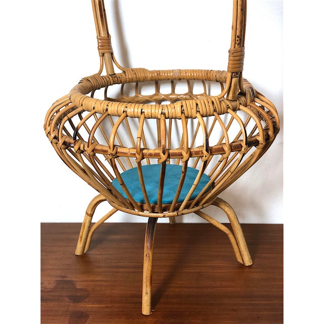 Vintage Wicker Storage Box, Italy, 1960s For Sale - Image 10 of 16