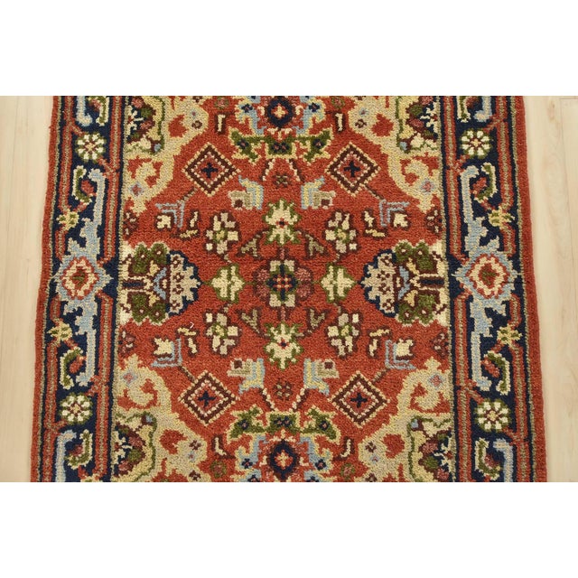 2020s Heriz Runner 2’8” X 10’2” Red Wool Traditional Hand-Knotted Oriental Rug For Sale - Image 5 of 14