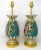 Mid 19th Century Antique Pair English Staffordshire Porcelain Table Lamps Ridgway or Rockingham For Sale - Image 5 of 13
