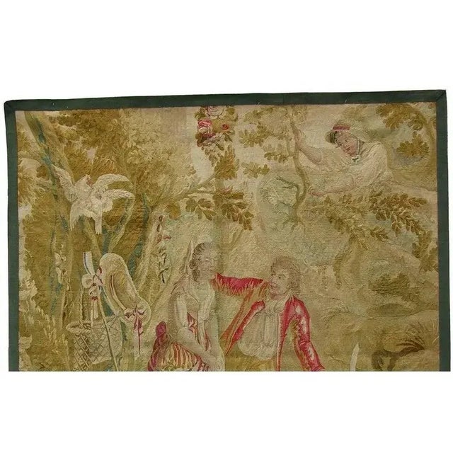 French Antique 1900 French Tapestry For Sale - Image 3 of 9