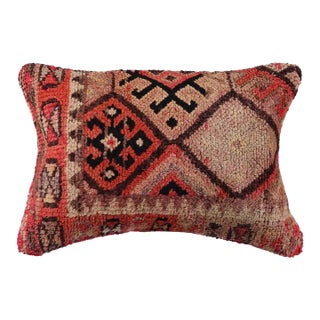 Pink & Brown Pillow Cover For Sale