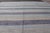 Large Square Scandinavian Flat Weave Rug in Gray, Blue, and Soft Yellow For Sale - Image 9 of 12