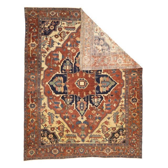 A higher grade of Heriz carpets, usually in medallion designs, with crisp natural dyes, and primarily woven between 1900...