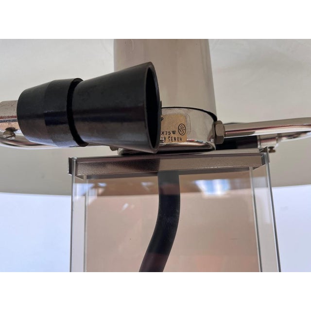 Metal Large Table Lamp by Kamenicky Senov, Czechoslovakia, 1980s For Sale - Image 7 of 8