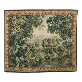 Vintage Tapestry With Trees For Sale