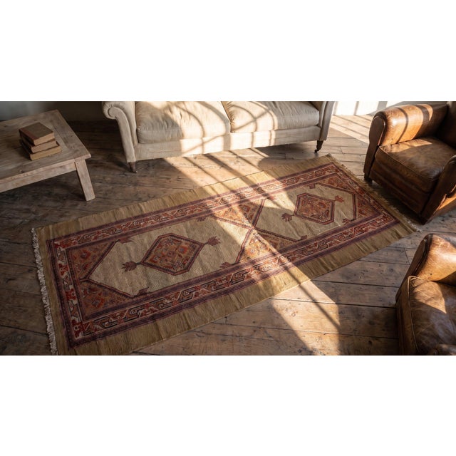 Early 20th Century Persian Camel Hair Serab Carpet For Sale - Image 11 of 12