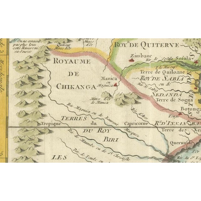 Traditional Monomotapa Empire Map, 1740 For Sale - Image 3 of 10
