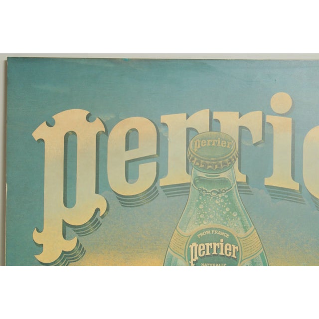 1970s Perrier Large Vintage Decorative Advertising Wall Panel For Sale - Image 5 of 13