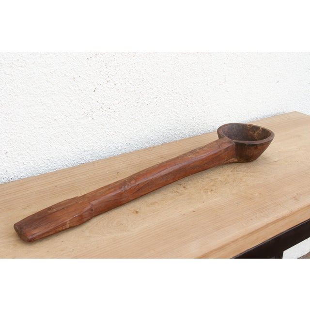 19th Century Ancient Wooden Grain Ladle For Sale - Image 5 of 6