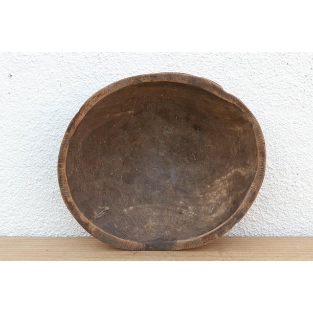 African Antique African Wood Butter Pot For Sale - Image 3 of 8