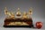 Empire period gilt bronze and bird's eye maple veneer inkwell. This model is an exact replica of the inkwell that belonged...