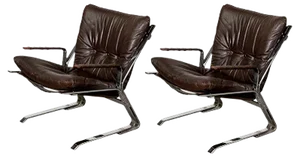 Set of Pirate Easy Chairs by Elsa and Nordahl Solheim for Rykken, 1973